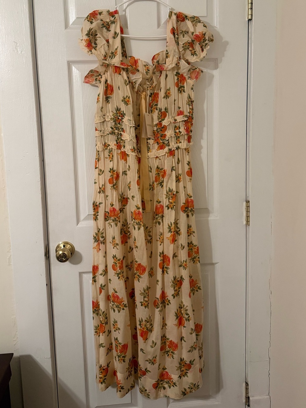 Doen Women's Metallic Orangerie Floral Print Clarinet Dress NWT XXL - Picture 3 of 6